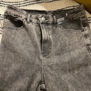 Super High Waisted FlexX Faded Black Modern Straight Jeans